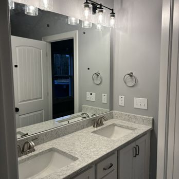 World Stone - Jack and Jill bathroom - quartz - Building Supplies Near Me - Sanford, North Carolina