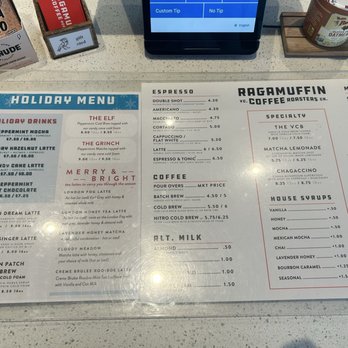 Ragamuffin Coffee Roasters - Menu - Coffee Roasteries Near Me - Oxnard, California