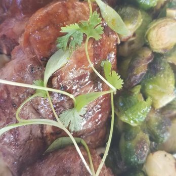 Mezza - Lamb T-bones special with brussel sprouts and parsnip puree. Amazing..as always. - Mediterranean Near Me - Livingston, New Jersey Mezza - Lamb T-bones special with brussel sprouts and parsnip puree. Amazing..as always. - Mediterranean Near Me - Livingston, New Jersey