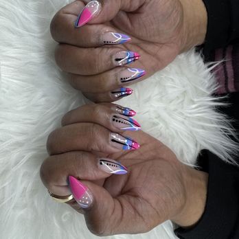 Pinkie Nails - Designs are absolutely fireI LOVE MY's! My girl made my nails shorter than my reg. Length! Can over look it this time lol! - Nail Salons Near Me - San Francisco, California Pinkie Nails - Designs are absolutely fireI LOVE MY's! My girl made my nails shorter than my reg. Length! Can over look it this time lol! - Nail Salons Near Me - San Francisco, California