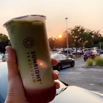 Sunright Tea Studio - Sunnyvale - Strawberry Matcha Latte w/ Oatmilk subsitution - Bubble Tea Near Me - Sunnyvale, California Sunright Tea Studio - Sunnyvale - Strawberry Matcha Latte w/ Oatmilk subsitution - Bubble Tea Near Me - Sunnyvale, California