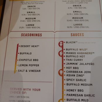 Buffalo Wild Wings - Menu - wing section - Sports Bars Near Me - Houston, Texas Buffalo Wild Wings - Menu - wing section - Sports Bars Near Me - Houston, Texas