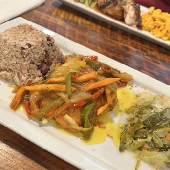 Judy’s Island Grill Canton - Curry Salmon ; cabbage ; Rice & Peas - Caribbean Near Me - Baltimore, Maryland Judy’s Island Grill Canton - Curry Salmon ; cabbage ; Rice & Peas - Caribbean Near Me - Baltimore, Maryland