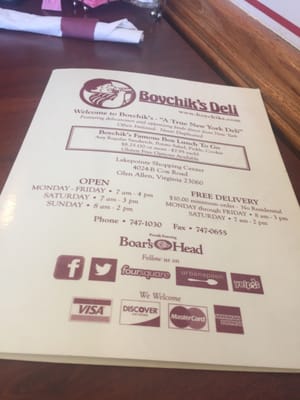 Menu photo 7 Boychik's Deli Glen Allen, VA Menu photo 7 Boychik's Deli Glen Allen, VA