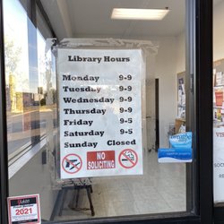 Mabel C Fry Public Library - Hours, Nov 2022