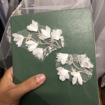 L'elite Bridal - unfinished veil work that they sent me home with and refused to take blame for - Bridal Near Me - Boston, Massachusetts