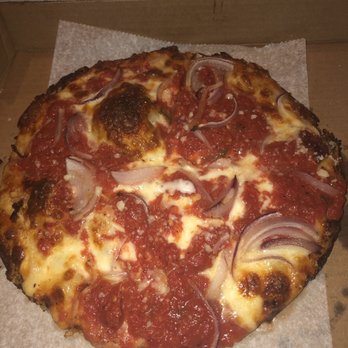 Scarr's Pizza - Personal Pan with Red Onion - Pizza Near Me - New York, New York Scarr's Pizza - Personal Pan with Red Onion - Pizza Near Me - New York, New York