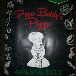 Papa Baldy's Pizza - This is a real portrait of Papa himself.