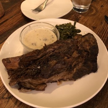 Sugarbacon Proper Kitchen - Short Rib and Mushroom sauce with Braised Collard Greens - New American Near Me - McKinney, Texas Sugarbacon Proper Kitchen - Short Rib and Mushroom sauce with Braised Collard Greens - New American Near Me - McKinney, Texas
