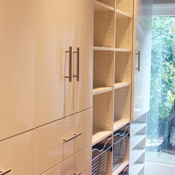 Adjustable Closet & Cabinets - High Gloss White Armoire - Cabinetry Near Me - Valencia, California