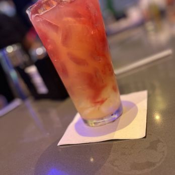 Dave & Buster's Modesto - a drink on a napkin - Arcades Near Me - Modesto, California