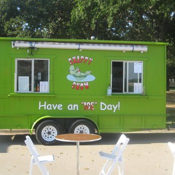 Snappy Snow - a bright green food truck - Shaved Ice Near Me - Northlake, Texas