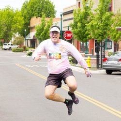 City of Gridley - My favorite shot from last week's Color 5K Run. He saw my camera then he jumped!