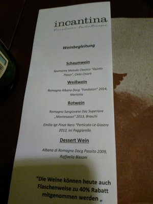 Menu photo 2 Incantina Frankfurt, HE Menu photo 2 Incantina Frankfurt, HE