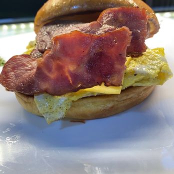 Exquisite cafe - TURKEY BACON CHEESE EGG ON BRIOCHE ROLL. - American Near Me - Union City, Georgia Exquisite cafe - TURKEY BACON CHEESE EGG ON BRIOCHE ROLL. - American Near Me - Union City, Georgia