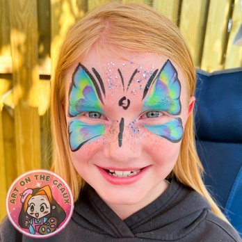 Art on the Geaux - Butterfly Face Paint - Face Painting Near Me - Covington, Louisiana Art on the Geaux - Butterfly Face Paint - Face Painting Near Me - Covington, Louisiana