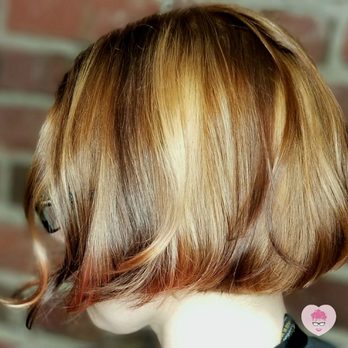 Azarra Salon & Wine - Roaring Twenties bob with spectacularly rich highlights and lowlights - Hair Salons Near Me - Tacoma, Washington Azarra Salon & Wine - Roaring Twenties bob with spectacularly rich highlights and lowlights - Hair Salons Near Me - Tacoma, Washington