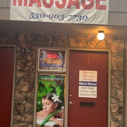 Exterior outside entrance of Phoenix Massage - Davis, California Exterior outside entrance of Phoenix Massage - Davis, California