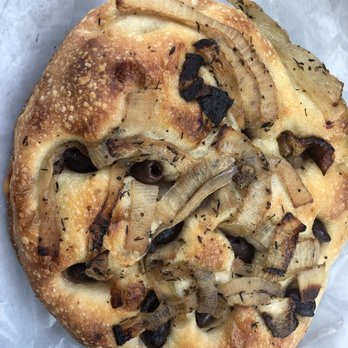 Standard Baking - Olive and onion focaccia. - Bakeries Near Me - Portland, Maine Standard Baking - Olive and onion focaccia. - Bakeries Near Me - Portland, Maine