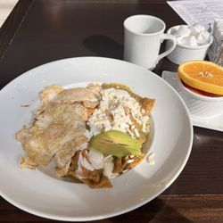 Tailwinds - Chilaquiles, fresh fruit, coffee
