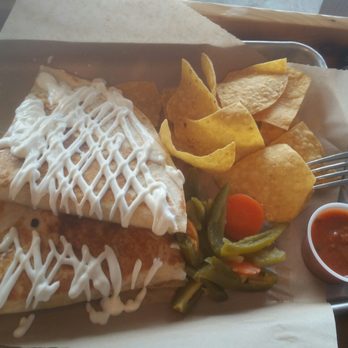 Cinco TacoBar - Chicken quesadilla with extra sour cream - Mexican Near Me - San Leandro, California