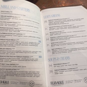 Flax & Kale - Menu - delicious & healthy food! - Spanish Near Me - Barcelona, B