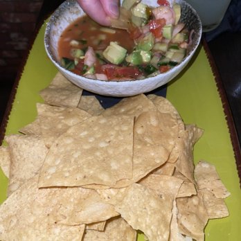 Descanso - Ceviche was TERRIBLE. I thought we ordered a soup by mistake. - Mexican Near Me - Costa Mesa, California