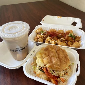 Bopomofo Cafe - Mapo tots, Spicy Taiwanese chicken sandwich and Brown sugar pudding milk tea - Bubble Tea Near Me - San Gabriel, California Bopomofo Cafe - Mapo tots, Spicy Taiwanese chicken sandwich and Brown sugar pudding milk tea - Bubble Tea Near Me - San Gabriel, California
