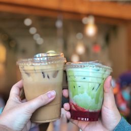 Strawberry Fields Matcha Latte Strawberry Fields Matcha Latte