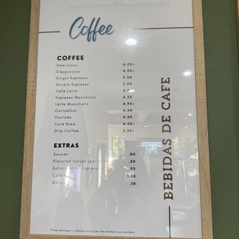 Coffeecito House - Menu board - Coffee & Tea Near Me - Riverside, California