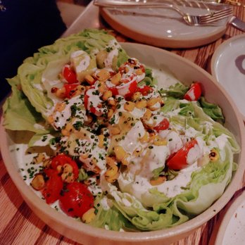 Yardbird - Wedge salad. It tasted just like it looks - messy. - Southern Near Me - Las Vegas, Nevada