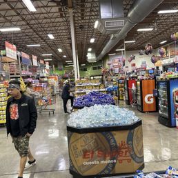 The produce section is just awful. Too many nats & flys around bananas and apples. The photo shows the checkout lines in the aisles.