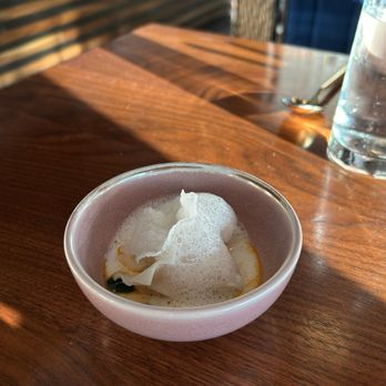 Mineral - lobster dumpling (add-on to tasting menu) - Noodles Near Me - Toronto, Ontario Mineral - lobster dumpling (add-on to tasting menu) - Noodles Near Me - Toronto, Ontario