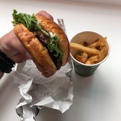 Grounded Hand-Crafted Burgers - Classic burger with fries