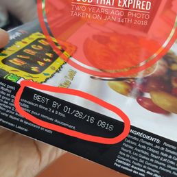 They have lots of frozen food items which has expired two years ago. This photo taken on Jan 2018 and food expired in Jan 2016. They have lots of frozen food items which has expired two years ago. This photo taken on Jan 2018 and food expired in Jan 2016.