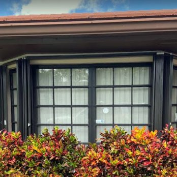 Exacta Tech - Accordion Shutters for a Bay Window. Matching the decor of the home. - Shutters Near Me - Miami, Florida Exacta Tech - Accordion Shutters for a Bay Window. Matching the decor of the home. - Shutters Near Me - Miami, Florida
