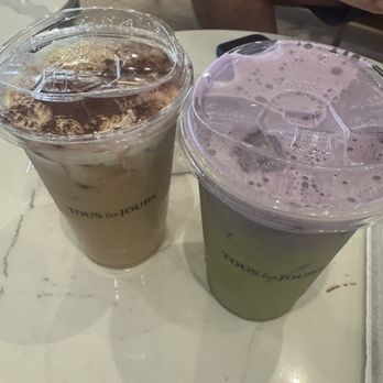 Tous Les Jours - Ice tiramisu latte and Ube cloud Matcha Latte - Iced - Bakeries Near Me - Jacksonville, Florida Tous Les Jours - Ice tiramisu latte and Ube cloud Matcha Latte - Iced - Bakeries Near Me - Jacksonville, Florida