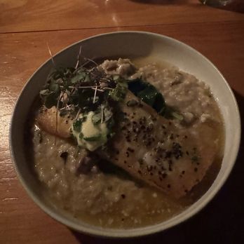 Railroad House Inn - Halibut and Mushroom Risitto - New American Near Me - Marietta, Pennsylvania Railroad House Inn - Halibut and Mushroom Risitto - New American Near Me - Marietta, Pennsylvania