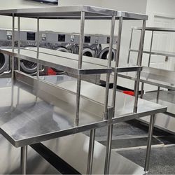 High Line Laundry - Tables for folding clothes. New machines.