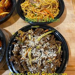 Beijing Tokyo - Beef Lo Mein and Crispy Beef Szechuan