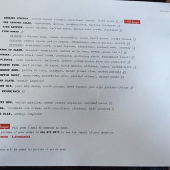 Rasa - Menu - Canadian (New) Near Me - Toronto, Ontario