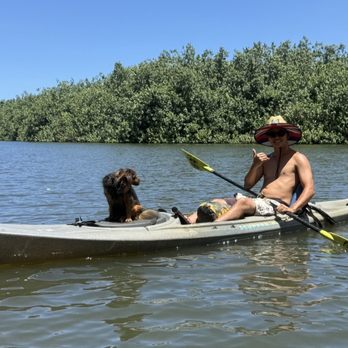 Ali'i Kayaks - Our tour guide and his sweet pup - Tours Near Me - Kapaa, Hawaii