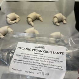 Frozen vegan croissants Frozen vegan croissants