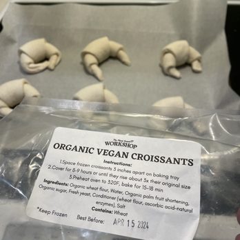 Workshop Vegetarian Cafe - Frozen vegan croissants - Vegetarian Near Me - North Vancouver, British Columbia Workshop Vegetarian Cafe - Frozen vegan croissants - Vegetarian Near Me - North Vancouver, British Columbia