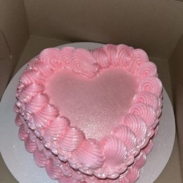 Custom Heart Cake Custom Heart Cake