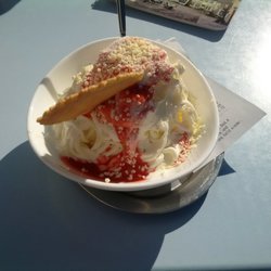 Blieskasteler Eiscafé - Spaghetti - Eis (mit Jogurt Eis)