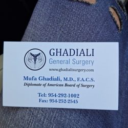 Mufa Ghadiali, MD - Biz card