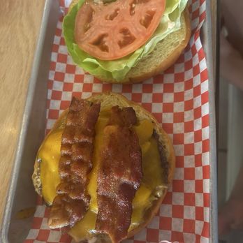 Honolulu Burger Company - Kaimuki - Barbecue bacon cheeseburger. $14. The burgers are pricey but ingredients are local. - Burgers Near Me - Honolulu, Hawaii Honolulu Burger Company - Kaimuki - Barbecue bacon cheeseburger. $14. The burgers are pricey but ingredients are local. - Burgers Near Me - Honolulu, Hawaii