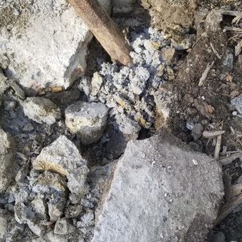Narron Fences - Another picture of how deep the cement had formed. - Fences & Gates Near Me - North Chesterfield, Virginia