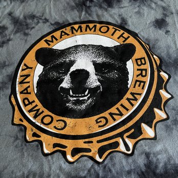 Mammoth Brewing - tee shirt with bottle cap logo - Breweries Near Me - Mammoth Lakes, California
